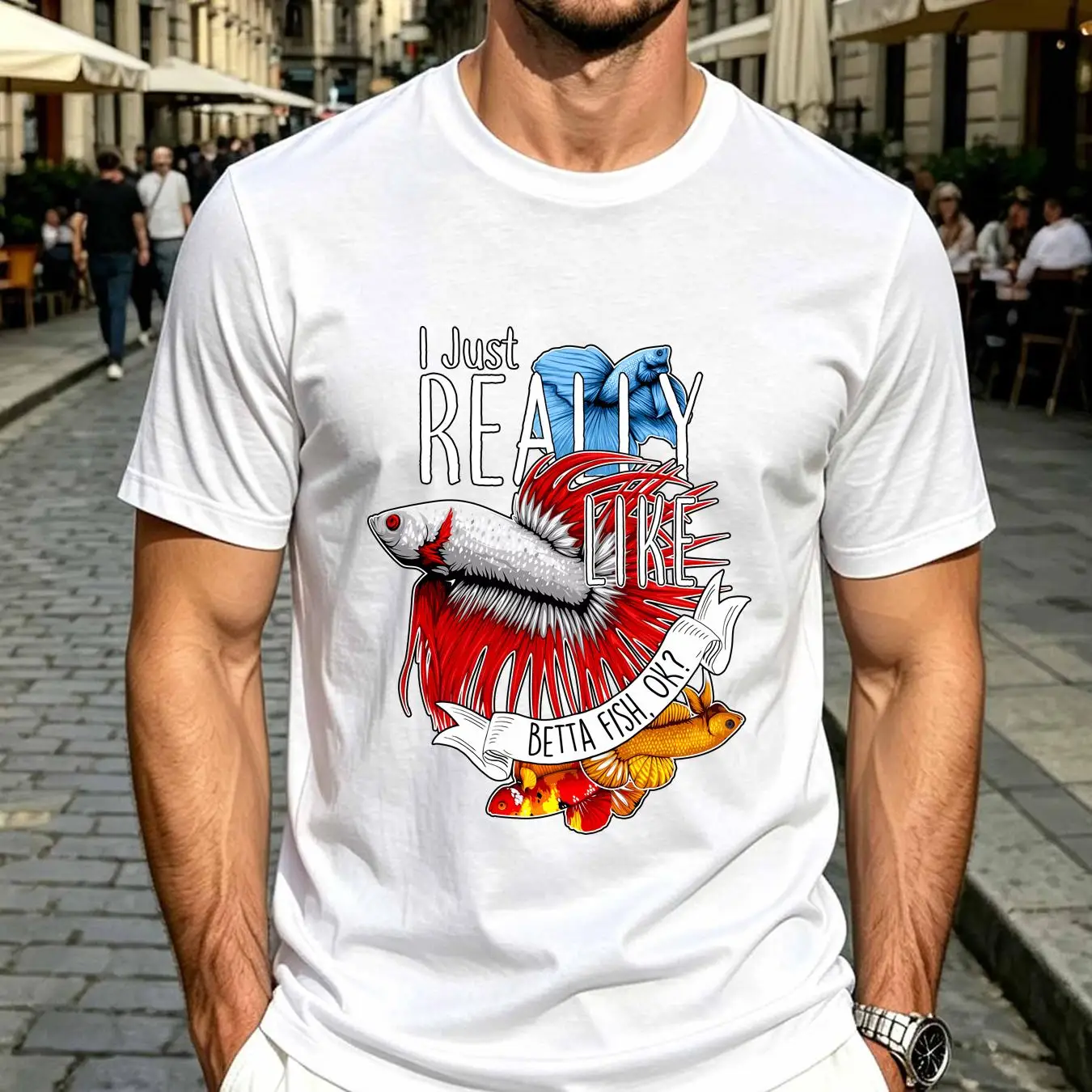 washed T Shirt Betta Fish Funn - đánh giá và giá Aquarium Fish Keeping