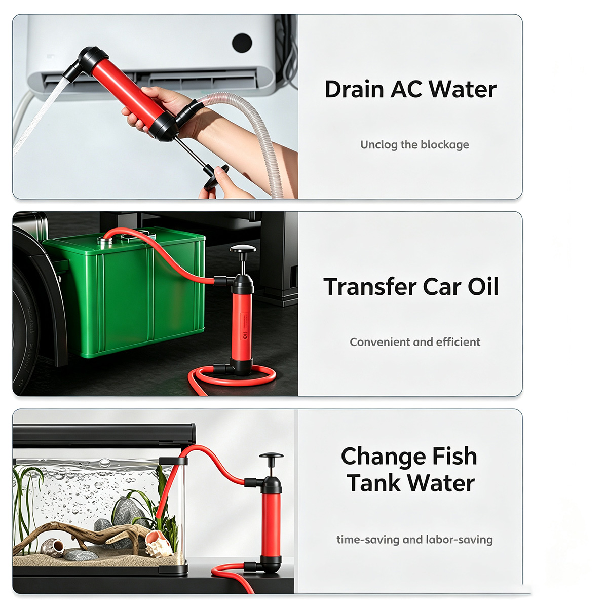 Manual Siphon Pump AC Drain Un - đánh giá và giá Aquarium Pump