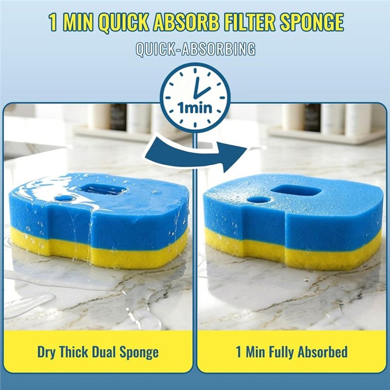 ABLJ Dual Stage Aquarium Foam  - đánh giá và giá Aquarium Pump