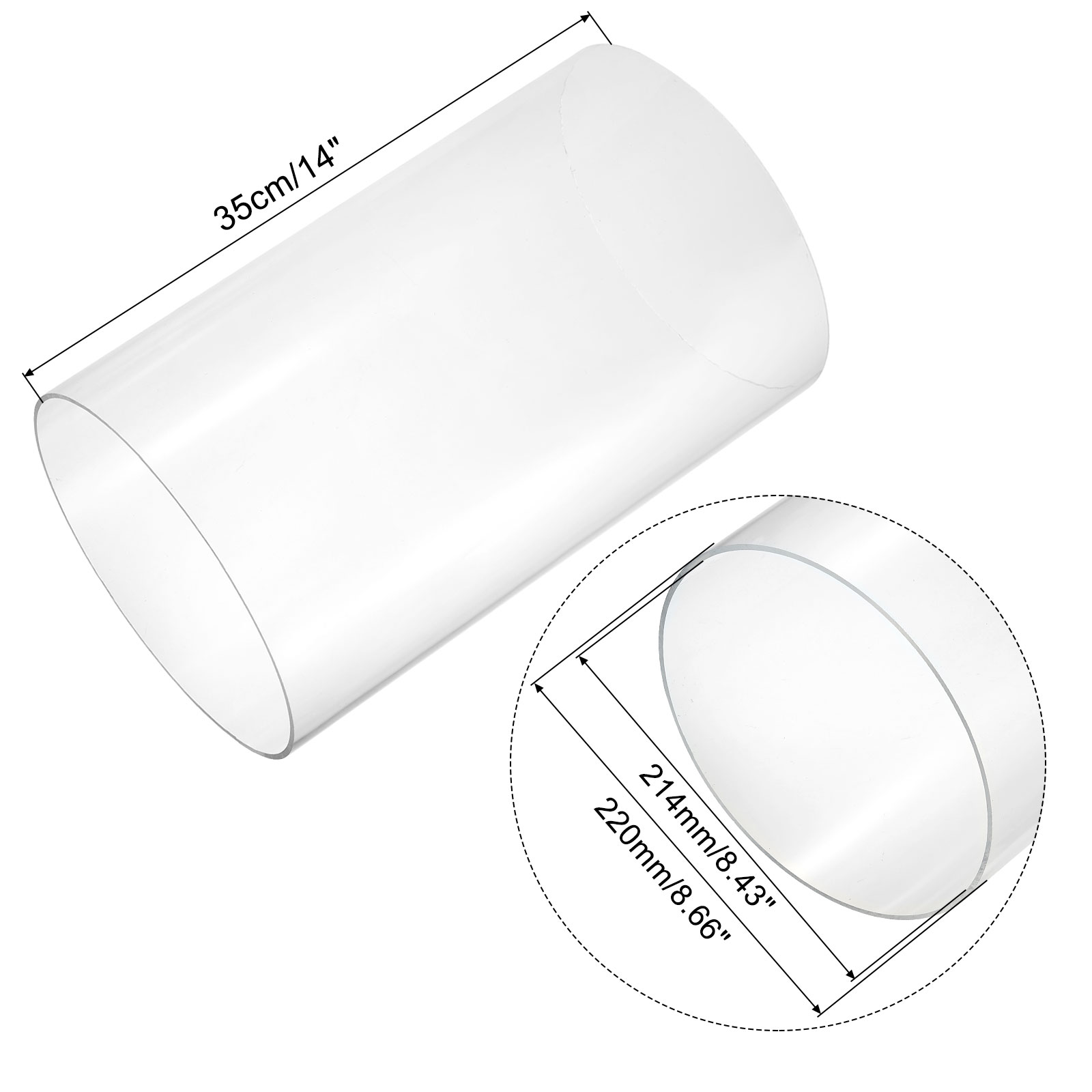 350mm Transparent Acrylic Aqua - đánh giá và giá Aquarium Light