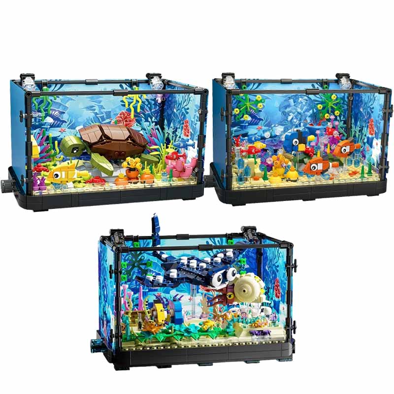 Fish Tank Building Block Set w - đánh giá và giá Aquarium Light
