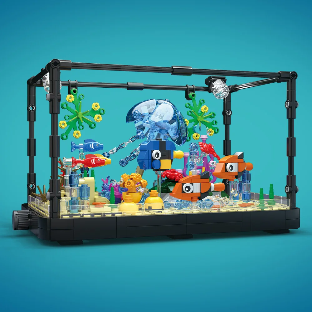 Fish Tank Building Block Set w - đánh giá và giá Aquarium Light