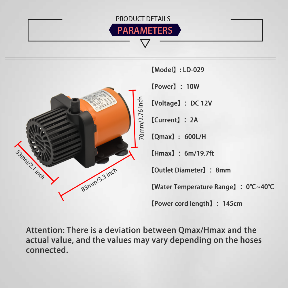 12V DC Brushless Small Submers - đánh giá và giá Aquarium Pump