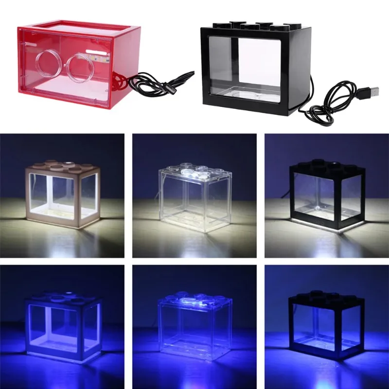 1L USB LED Desktop Mini Aquari - đánh giá và giá Betta Fish Tank