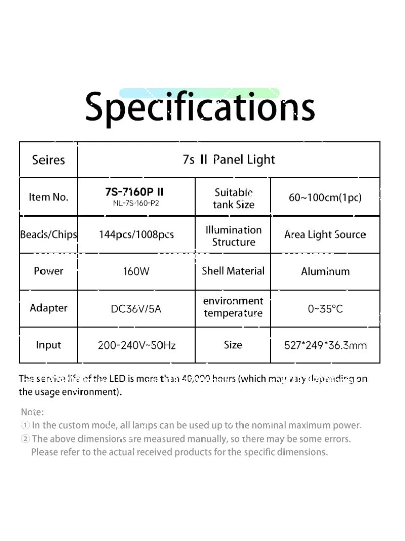 Aquarium LED Light 160W RGB Fu - đánh giá và giá Aquarium Light